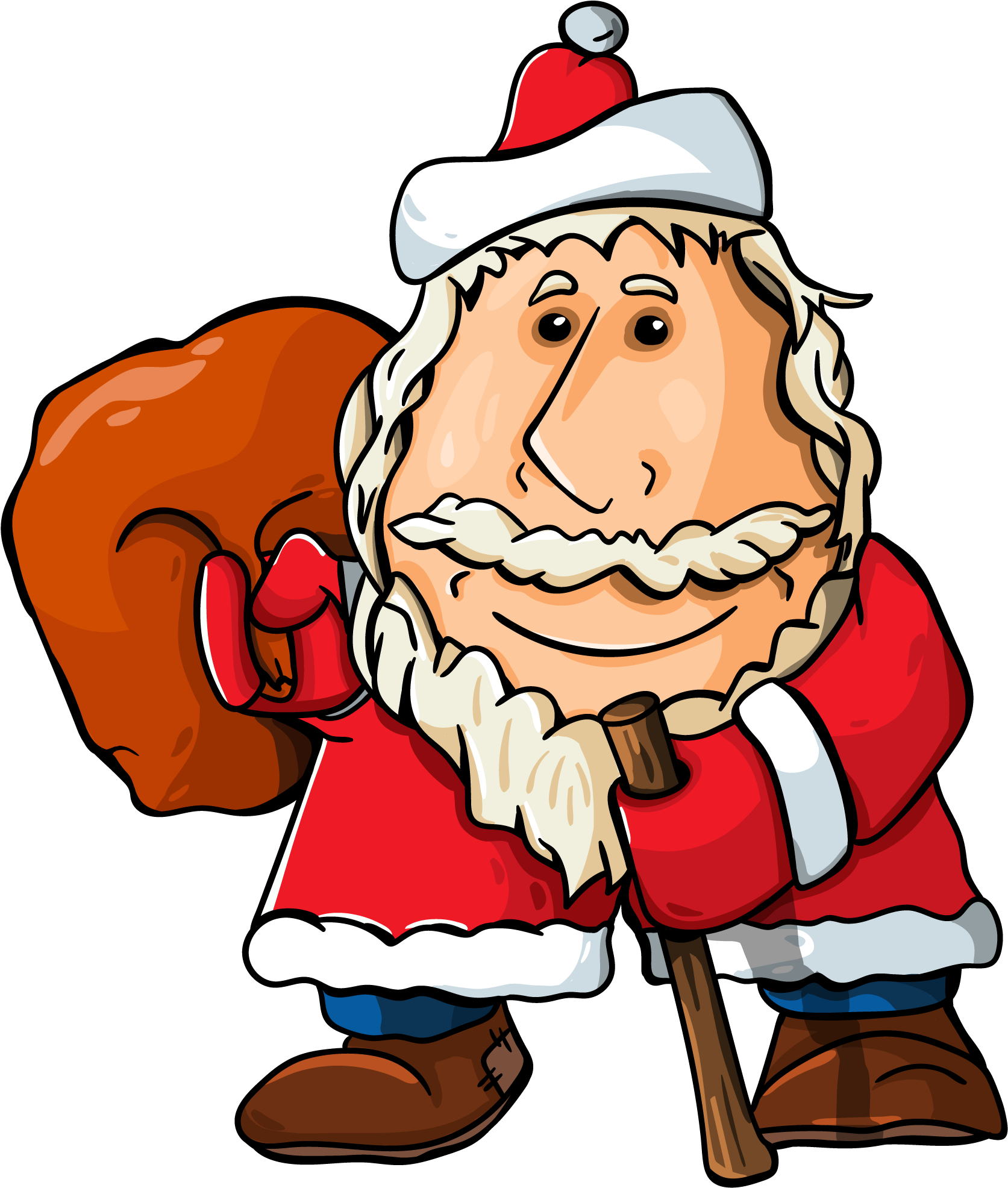 Santa Claus Free Vectors Clipart (1954x2051), Png Download