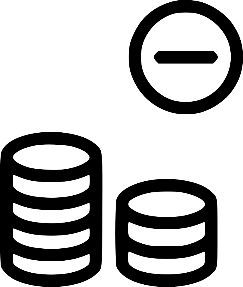 Subtract Coins Add Plus Penny Comments Clipart (828x980), Png Download
