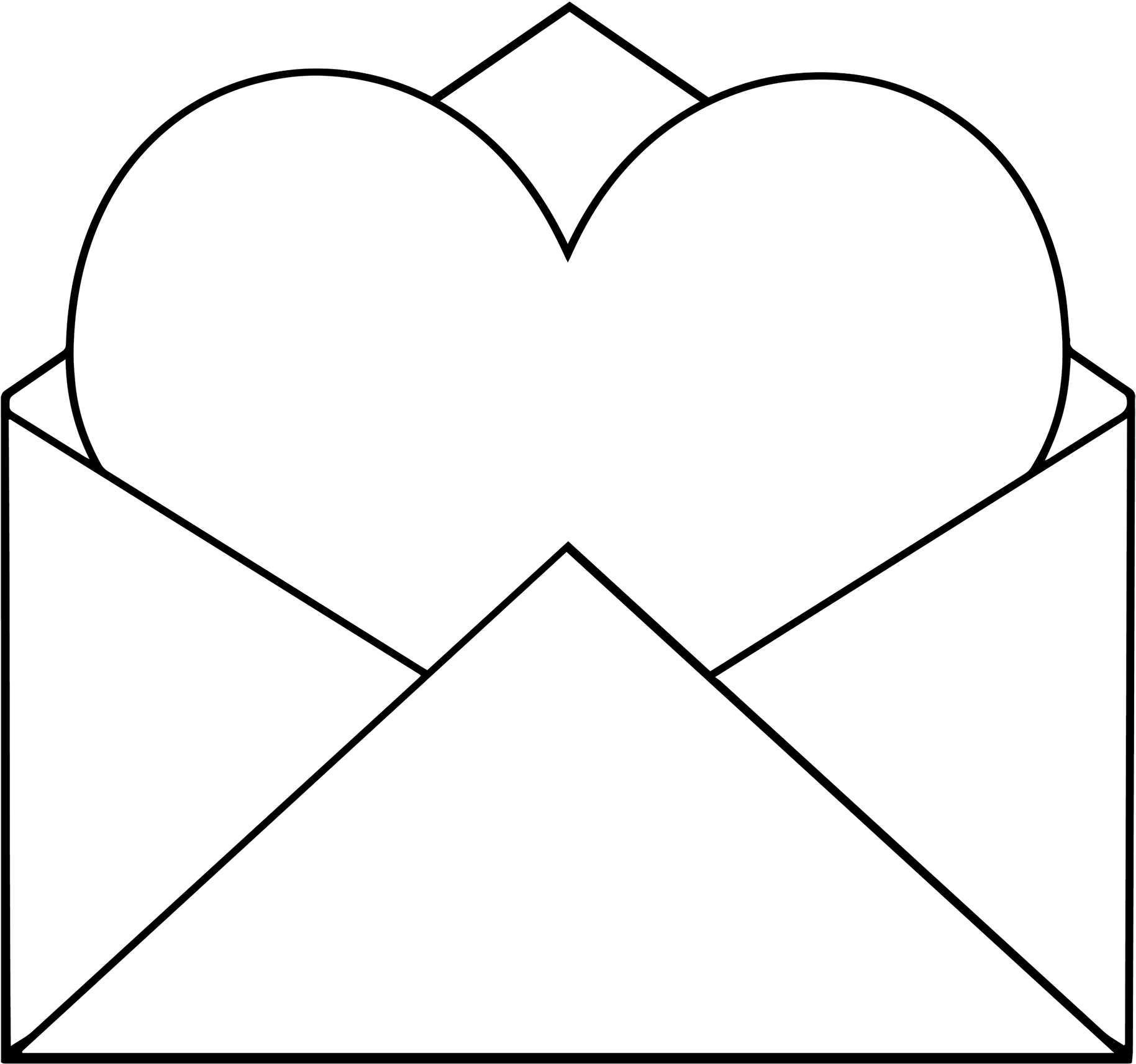 Heart With Envelopedownload Now Clipart (2000x1866), Png Download