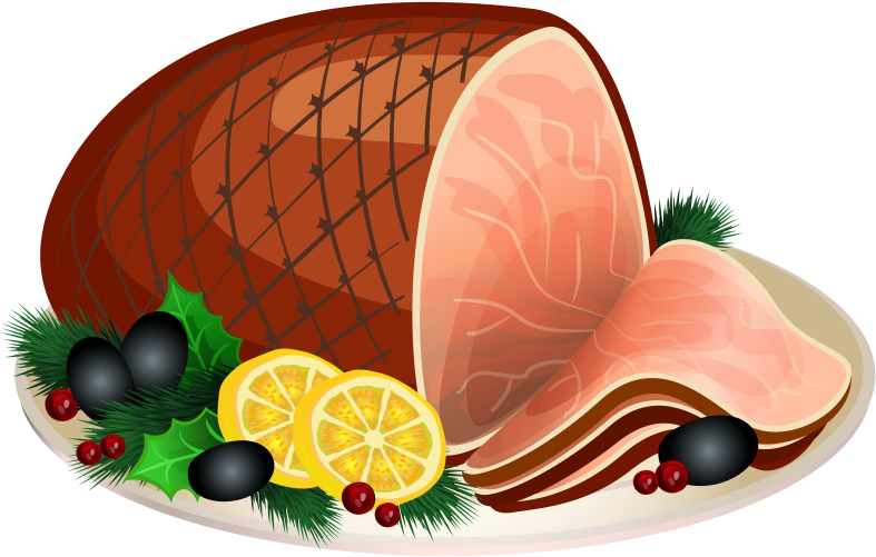 Sliced Ham Clipart - Png Download (800x508), Png Download