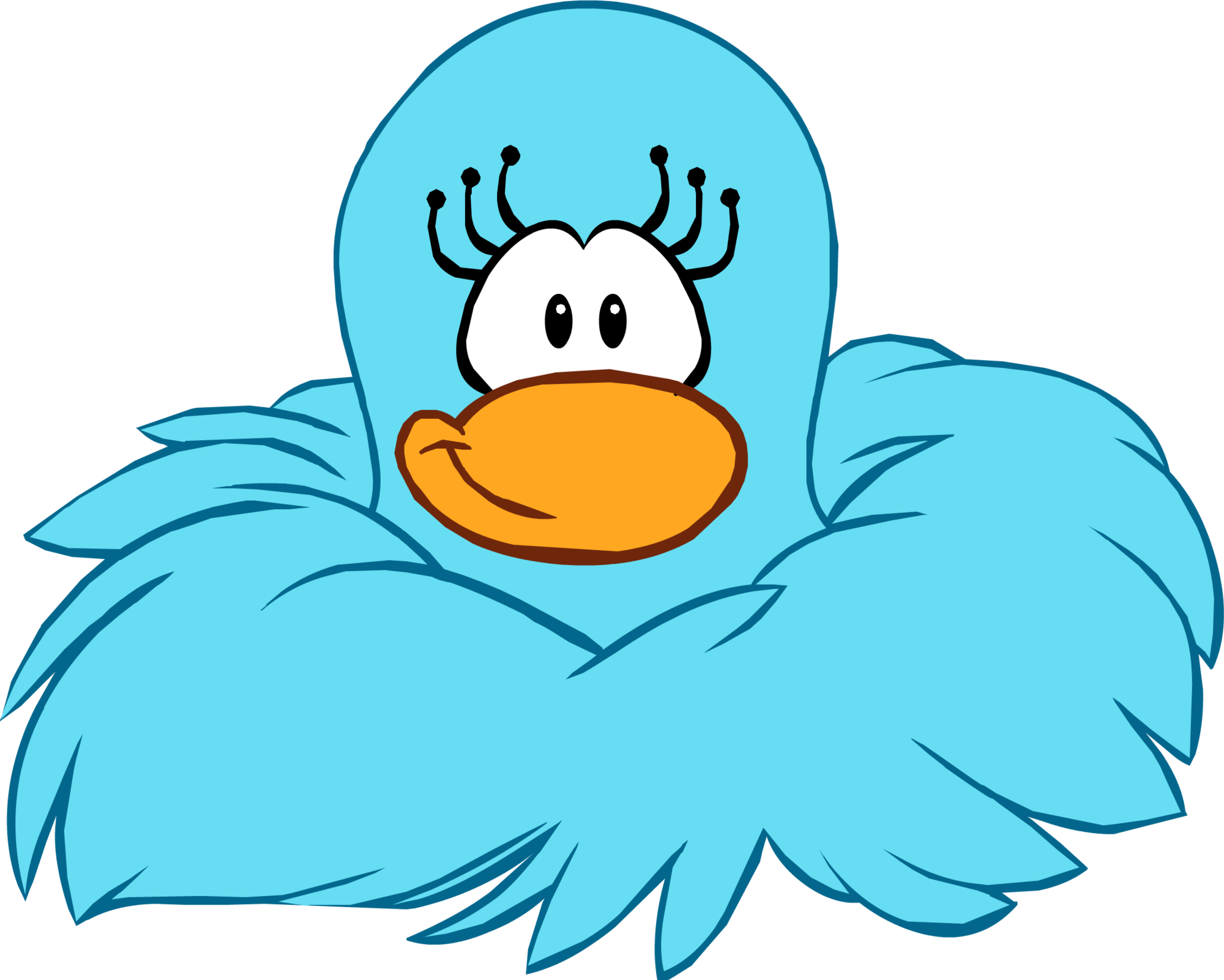 Blue Monster Diva Club Penguin Wiki Fandom Clipart (2000x1601), Png Download