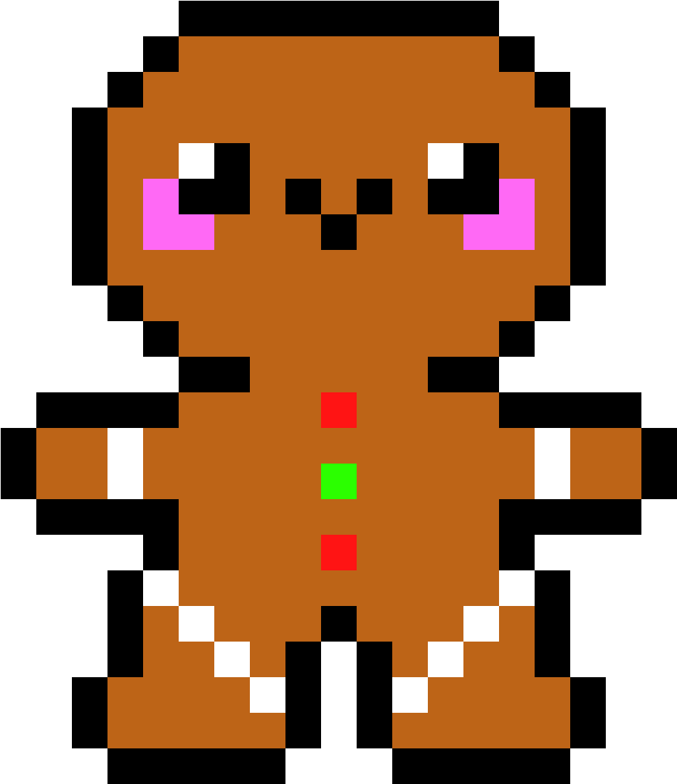 Gingerbread Man Clipart (1600x1550), Png Download