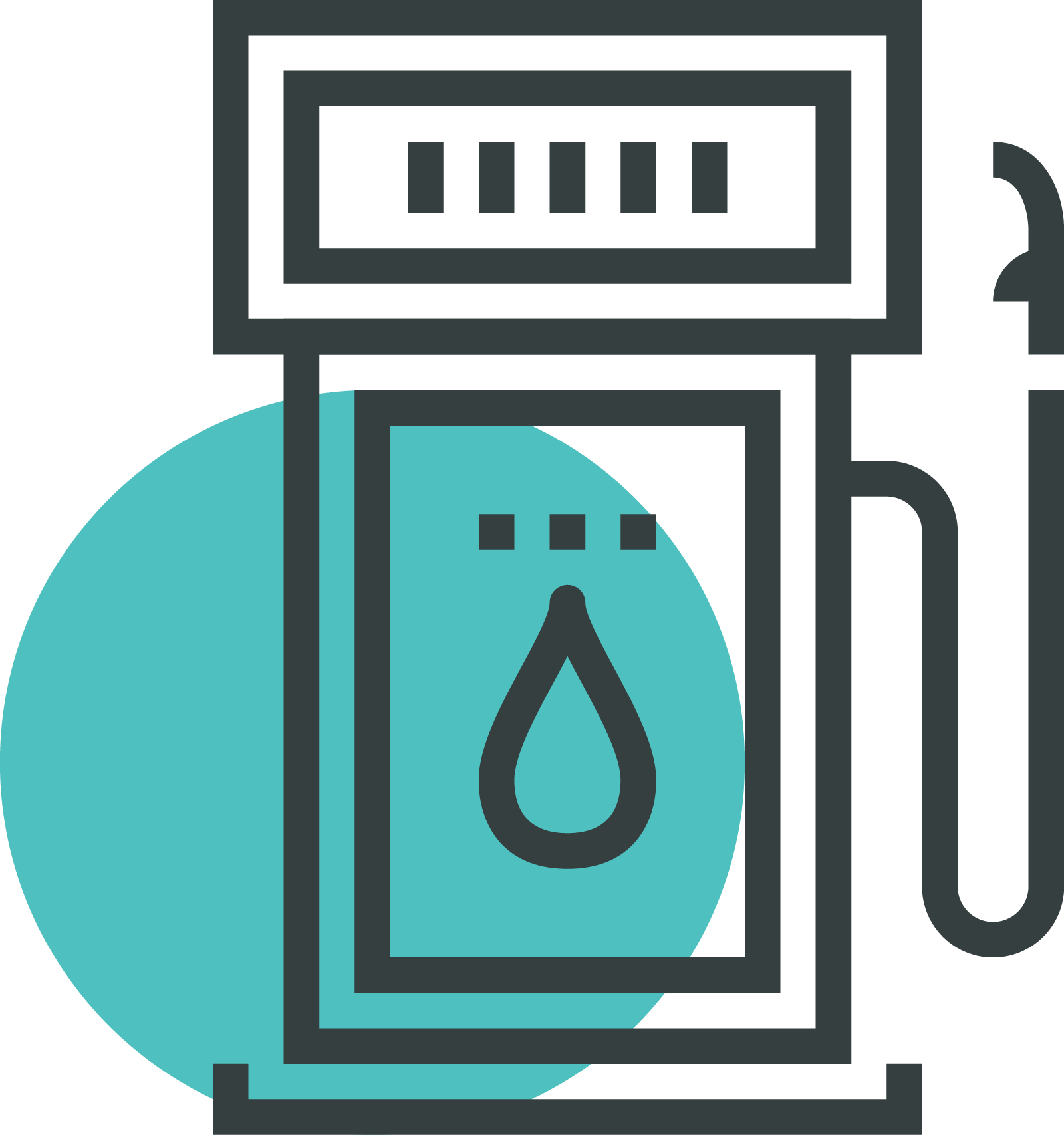 Icon Gas Pump Clipart (1600x1707), Png Download