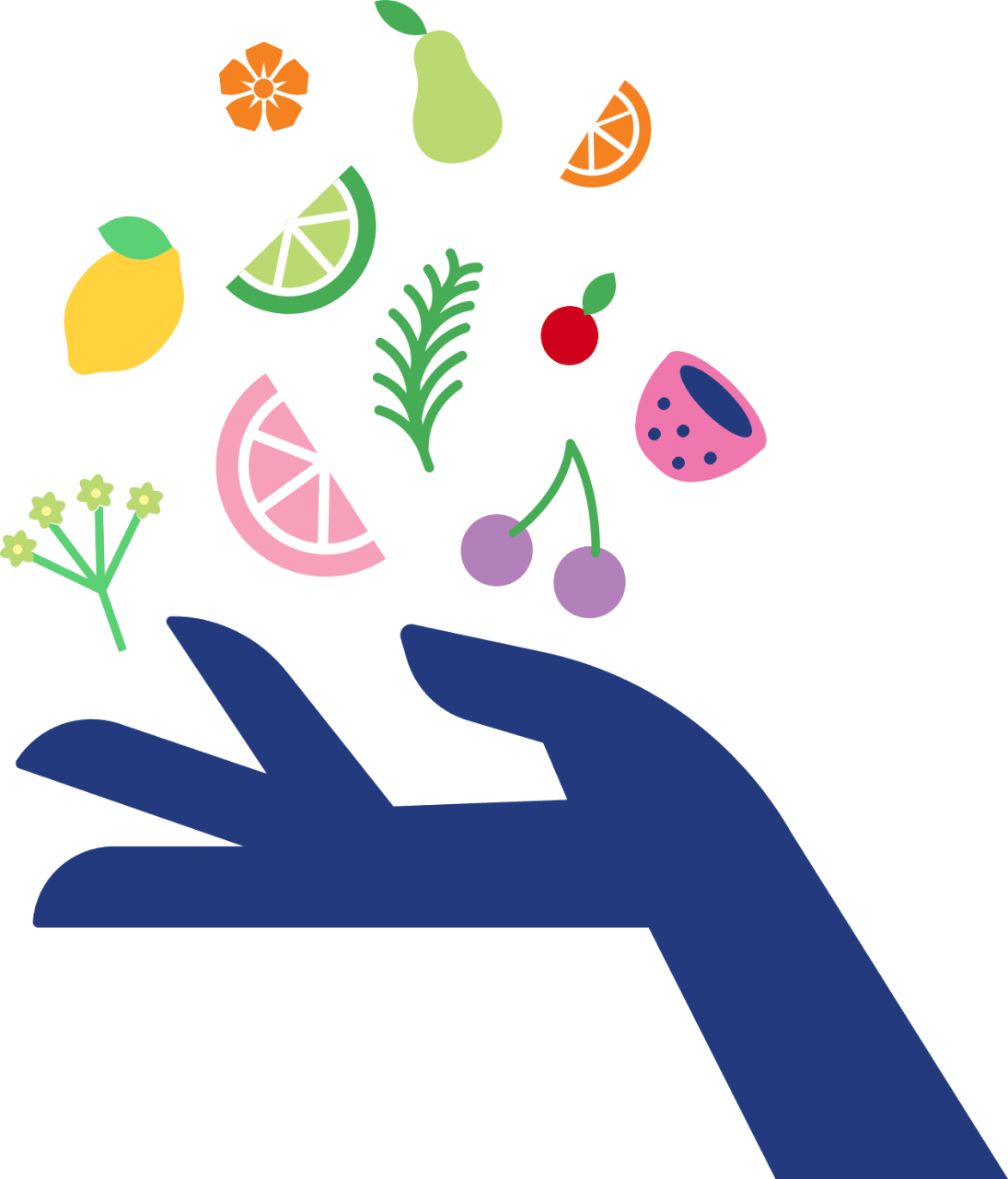 And Natural Fruit Flavors That Create The Clipart (1095x1280), Png Download