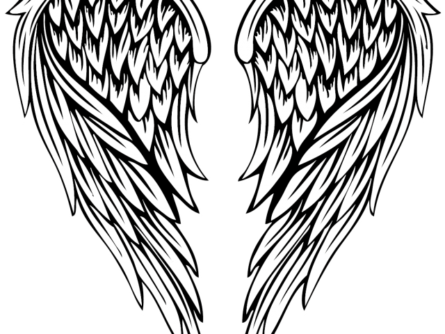 Fallen Angel Clipart Colored Angel Wing Png Download Full Size