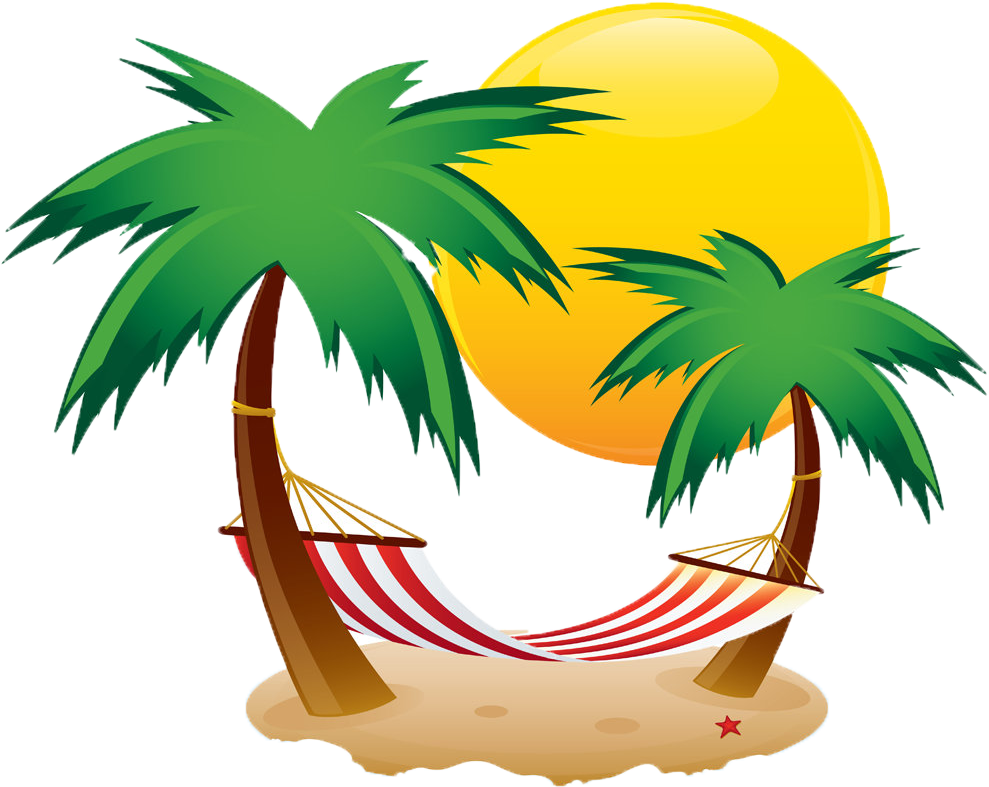 Hammock Arecaceae Clip Art - Png Download (1123x1036), Png Download