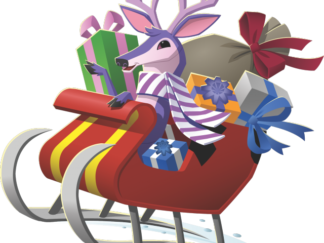 Sleigh Clipart Crashed - Png Download (640x480), Png Download