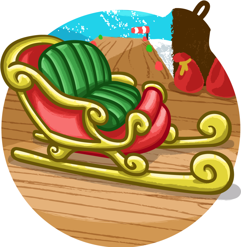 Sleigh Clipart (1024x1024), Png Download