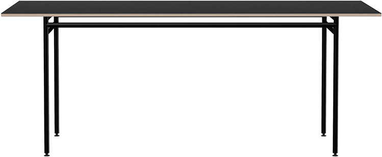 Modell Brunau, Esstisch, Nero 4023 Nero, Schwarz Pulverbeschichtet Clipart (800x409), Png Download