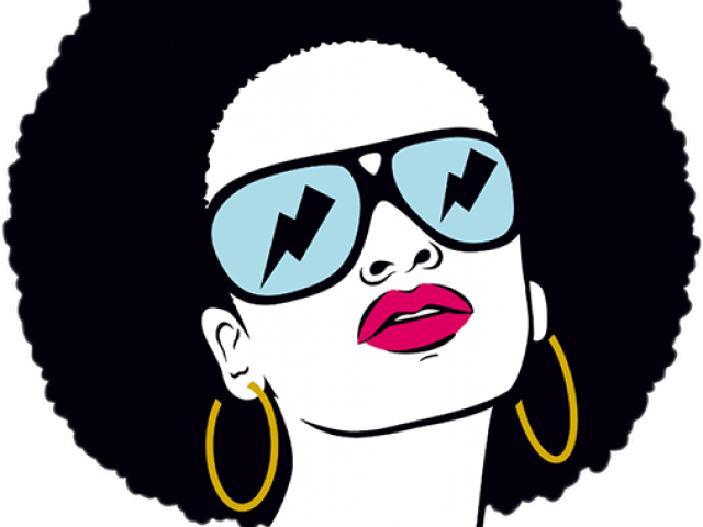 Black girl afro clipart