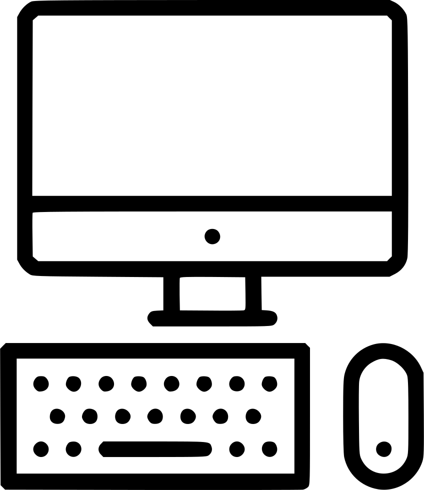 Mac Computer Device Display Desktop Screen Keyboard Clipart (848x980), Png Download