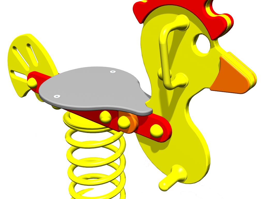 Polyspringer Chicken Sit-on Springer Clipart (1024x768), Png Download