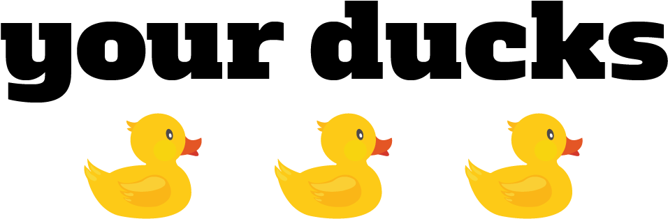 Png Ducks In A Row Pluspng Clipart (959x330), Png Download