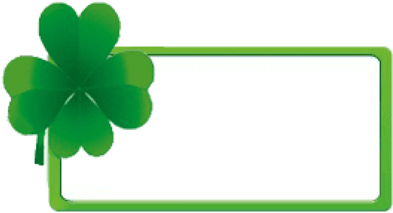 Free Png Saint Patrick Frame3 Png Images Transparent Clipart (850x460), Png Download