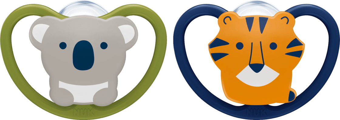 Nuk Beruhigungssauger Space Aus Silikon, Größe 1, 0-6 Clipart (1120x395), Png Download