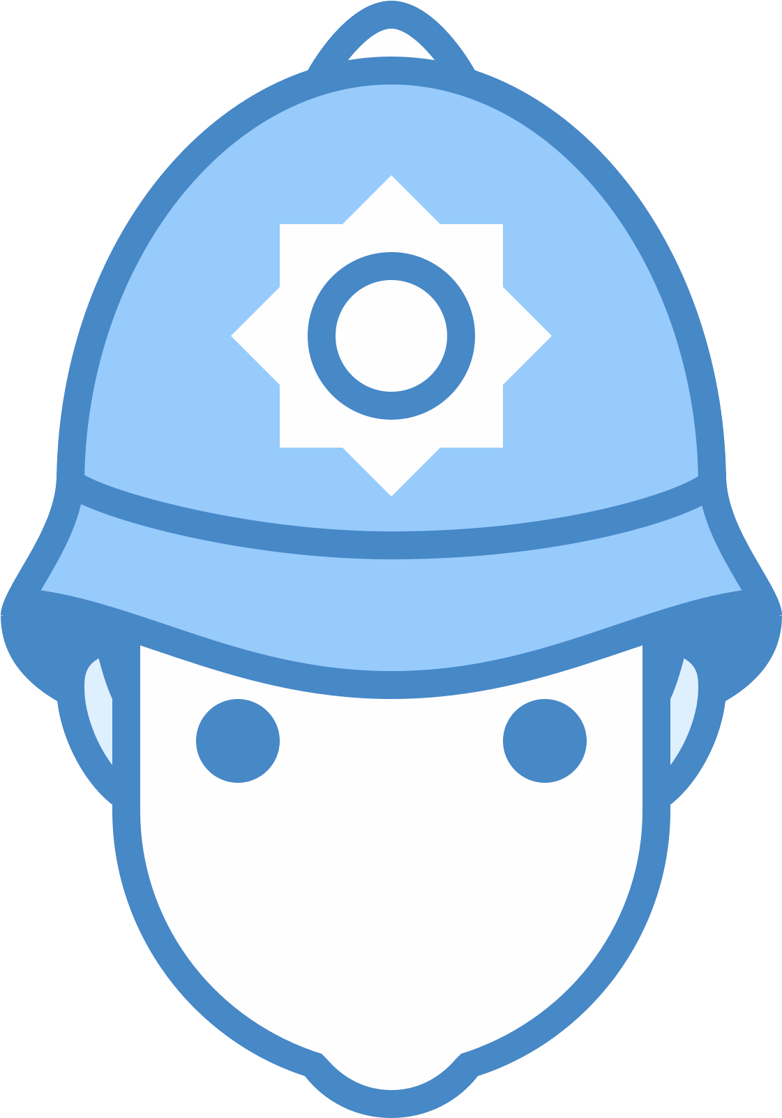 British Police Officer Icon Clipart (1600x1600), Png Download