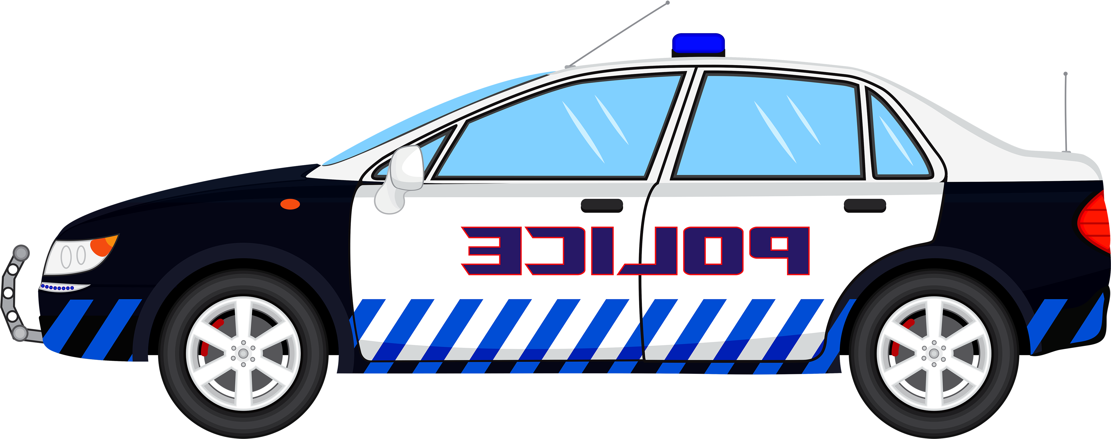 Clipart Of Police, Van And Milfhunter - Png Download (4500x1817), Png Download