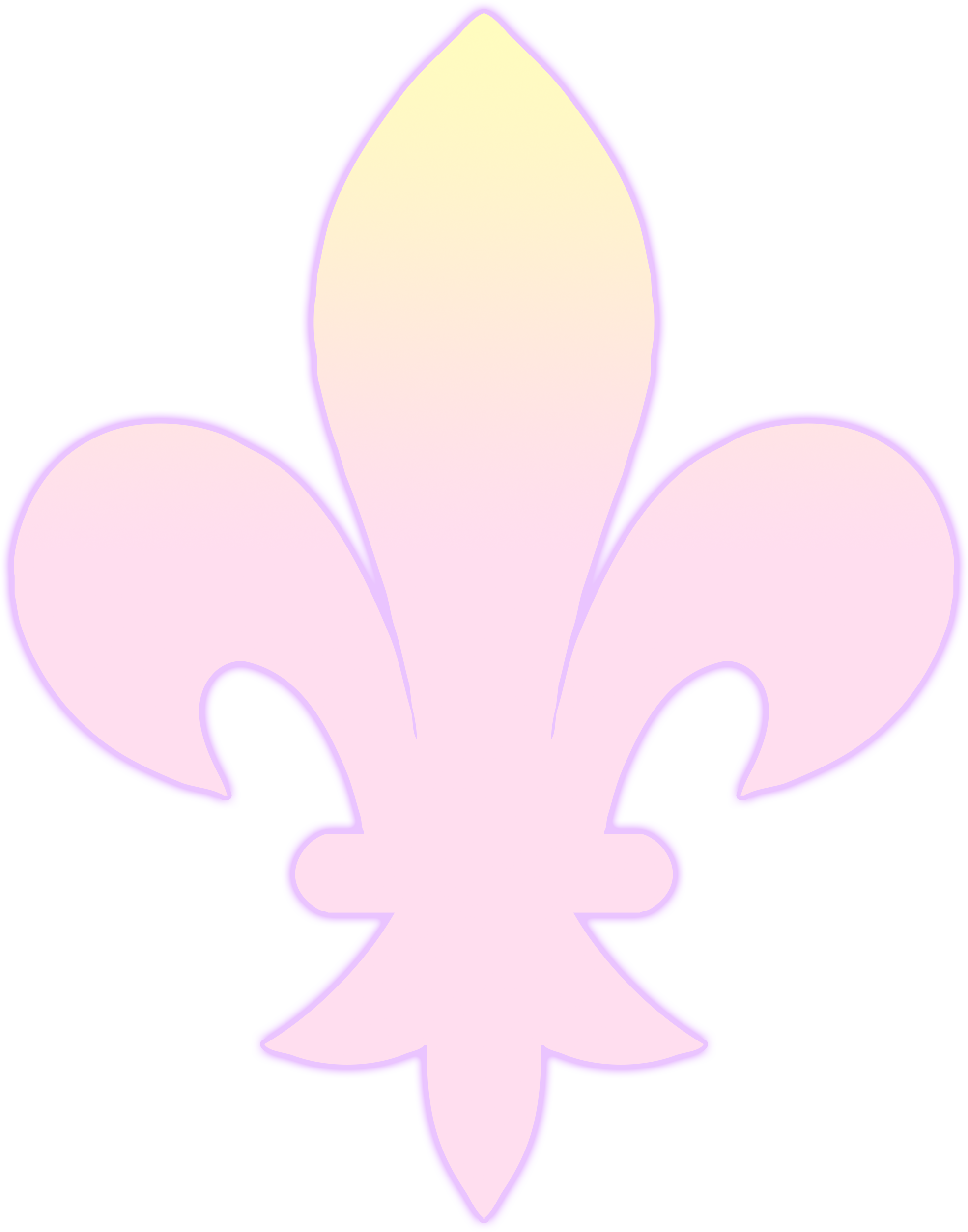 Delicagender Fleur De Lis Design By Pride Flags Clipart (1970x2509), Png Download