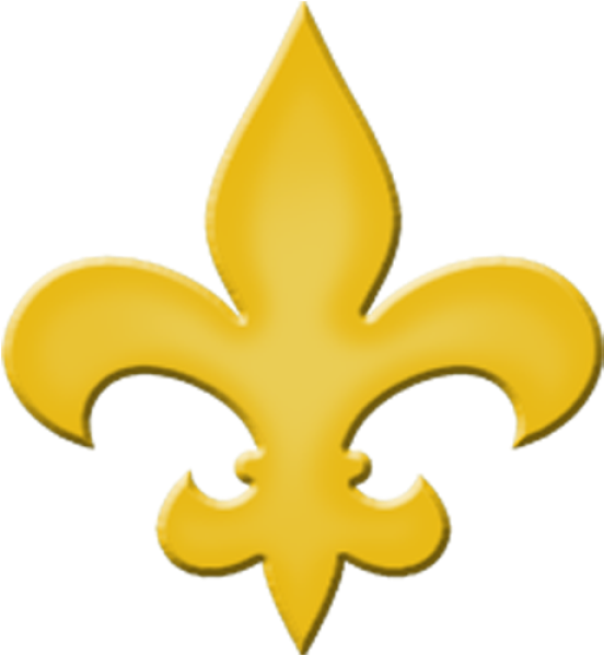 Cm Fls1 4ye 4" Fleur De Lis Clipart (600x600), Png Download