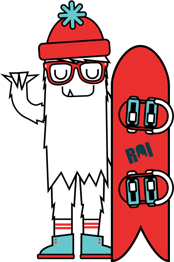 Roi Slin Character With Snowboard Clipart (785x1136), Png Download