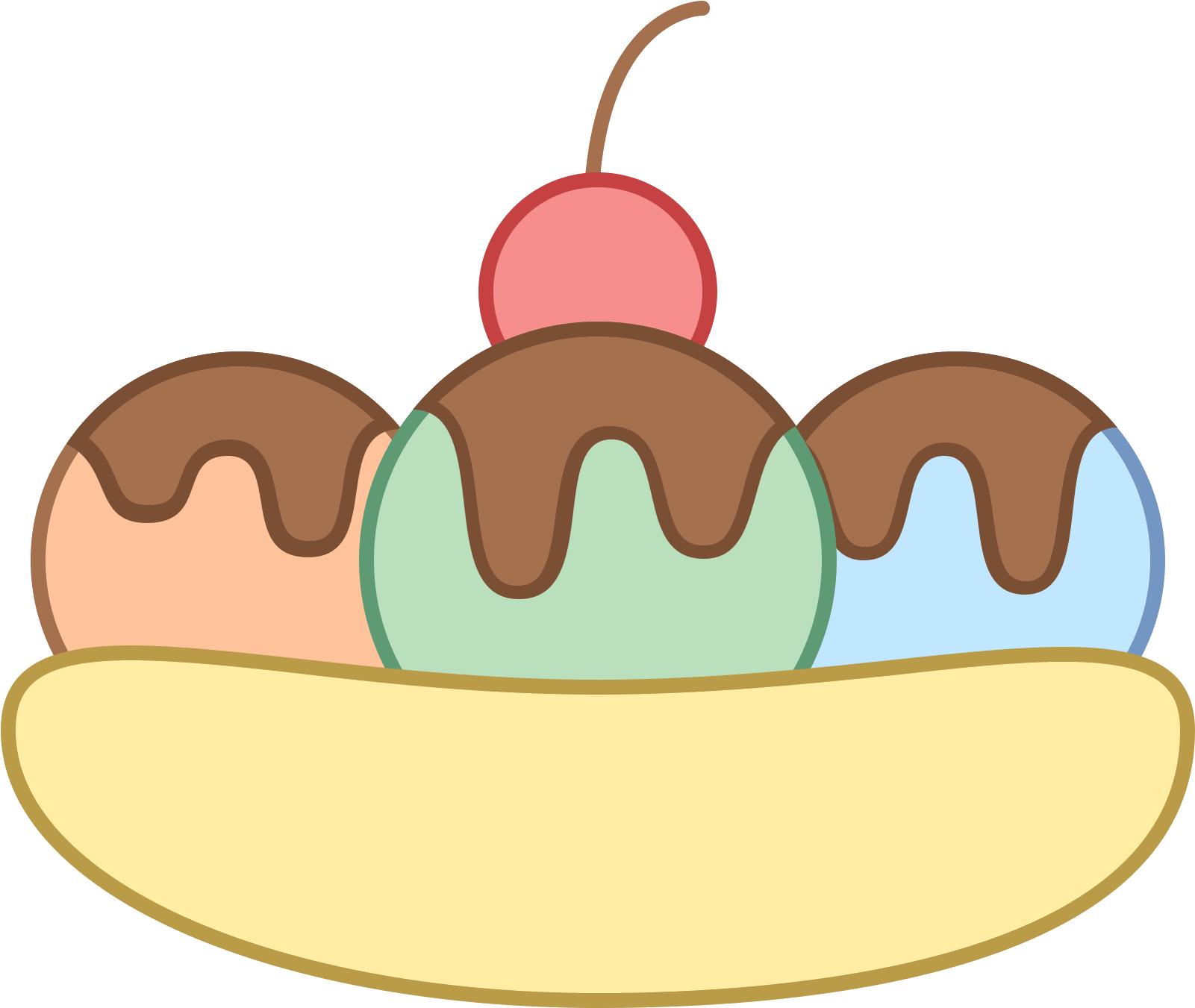 Banana Split Icon Clipart Full Size Clipart (2655633) PinClipart