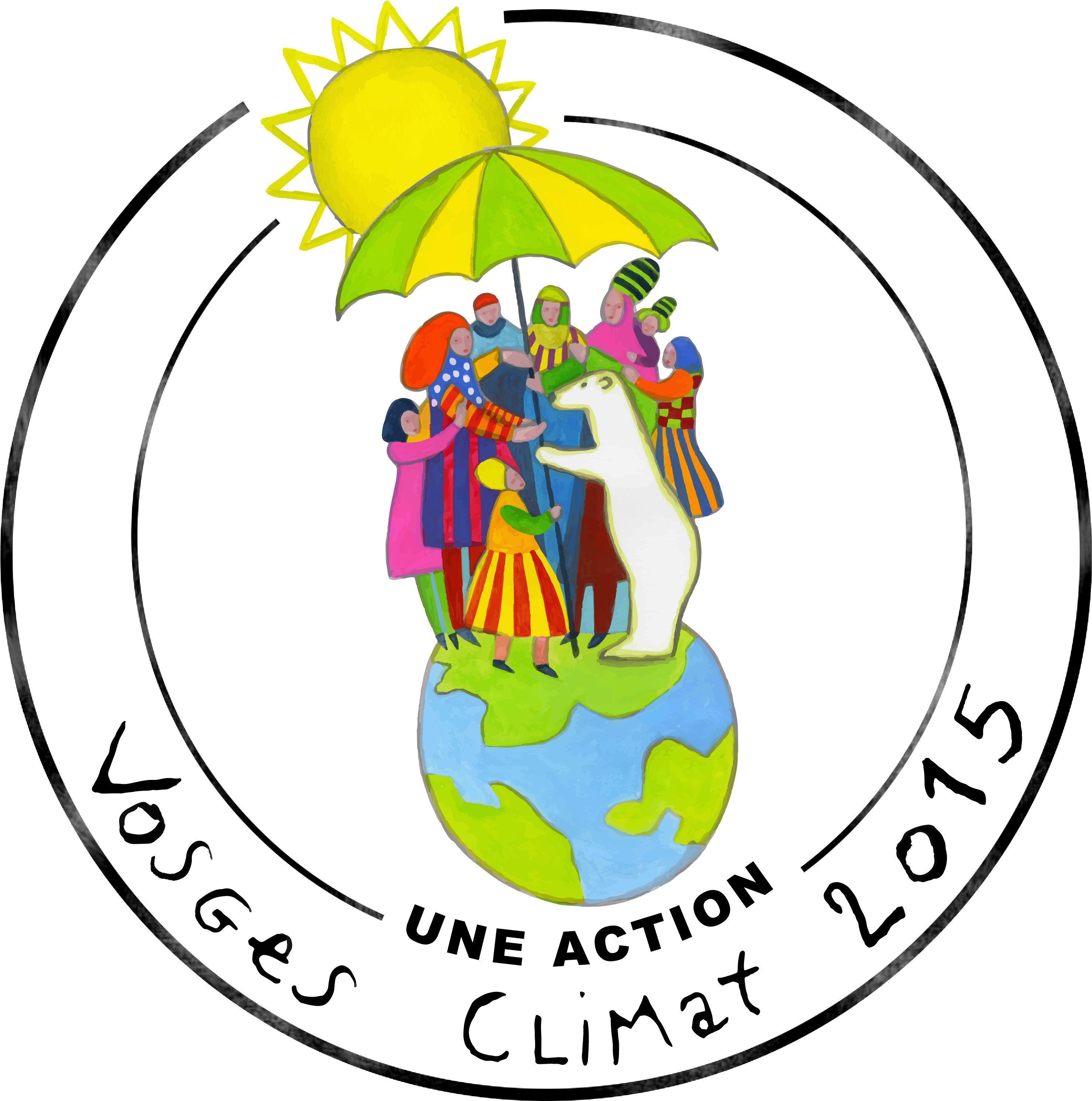 Tampon Vosges Climat Rond Blanc Hd Clipart (3012x3012), Png Download