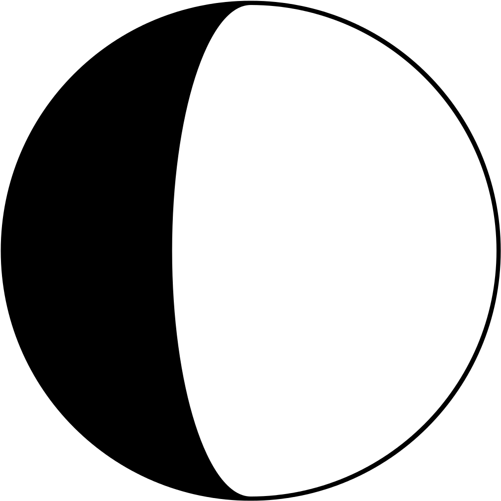 Moon Waxing Clipart (1024x1024), Png Download