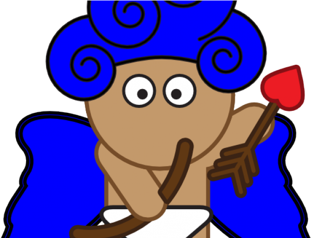 Cupid Clipart Blue - Png Download (640x480), Png Download