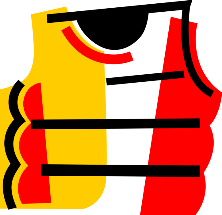 Life Vest Flotation Device Clipart (724x700), Png Download