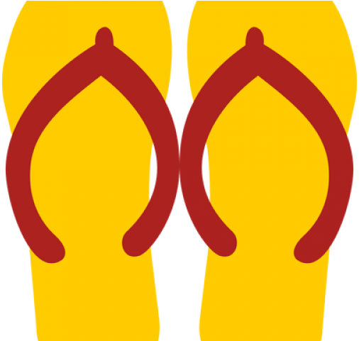 Yellow Clipart Flip Flop - Png Download (640x480), Png Download