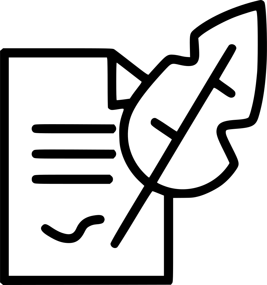 Quill Writing Document Comments Clipart (918x980), Png Download