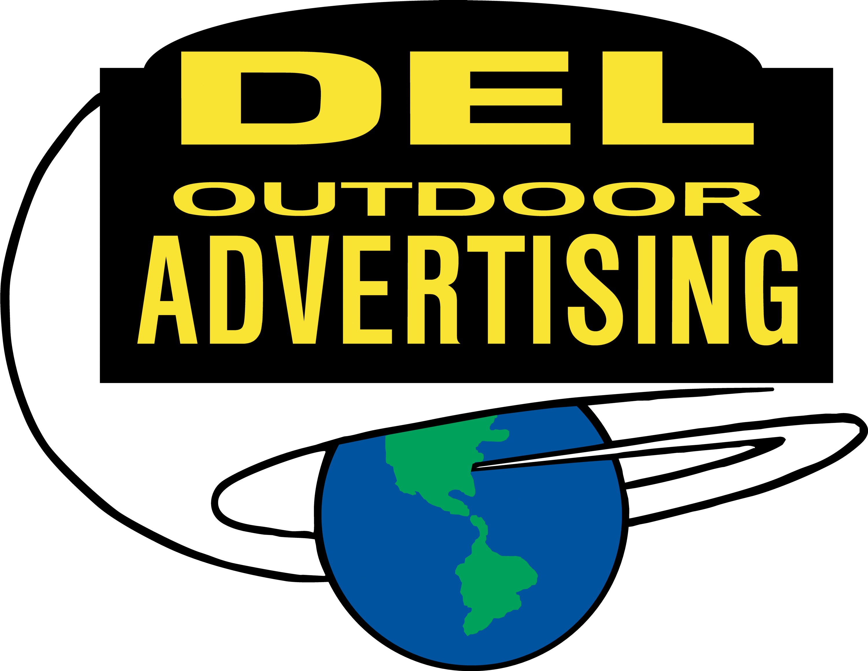 Del Outdoor Advertising Clipart (3000x2318), Png Download