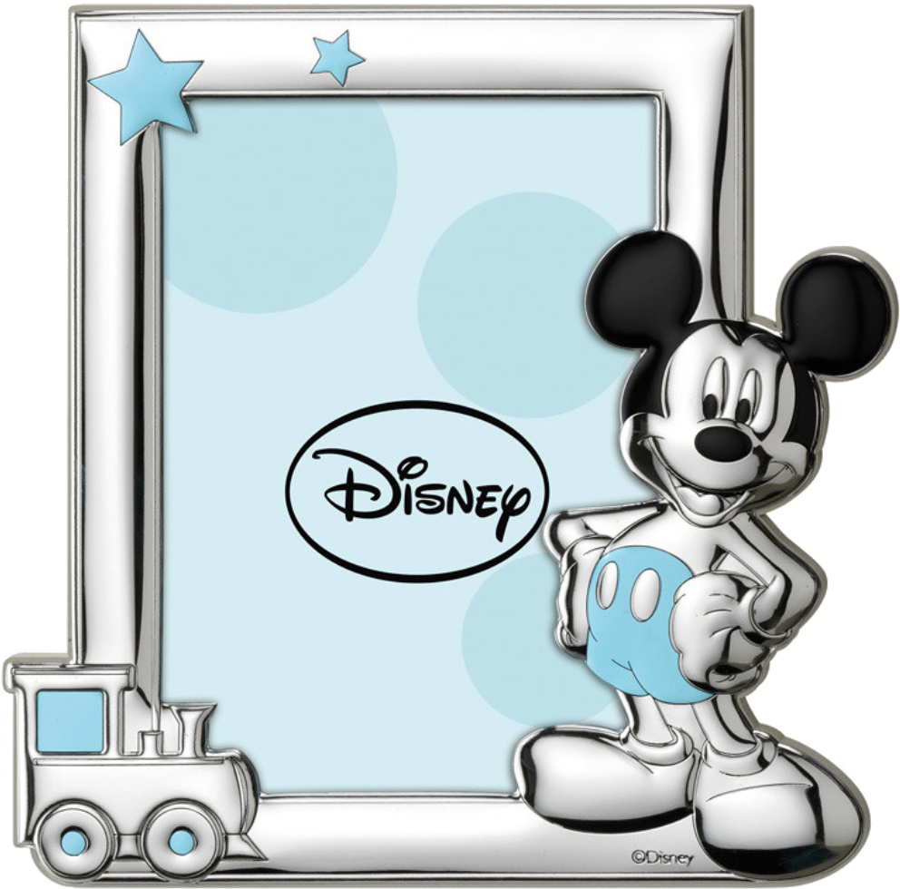 Cornice Portafoto Topolino Disney Bomboniera Battesimo Clipart (1000x1000), Png Download