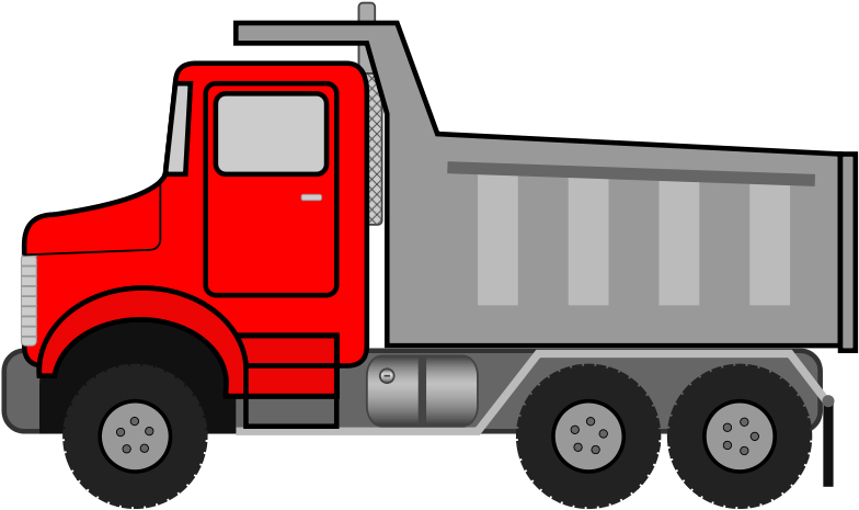 Clipart Of Semi, Well And Vehicle - Png Download (800x478), Png Download