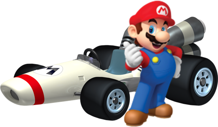 Super Mario Kart Png Hd Clipart (742x455), Png Download
