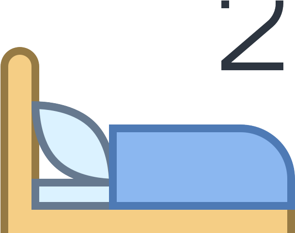 Bed Clipart Two Bed - Png Download (640x480), Png Download