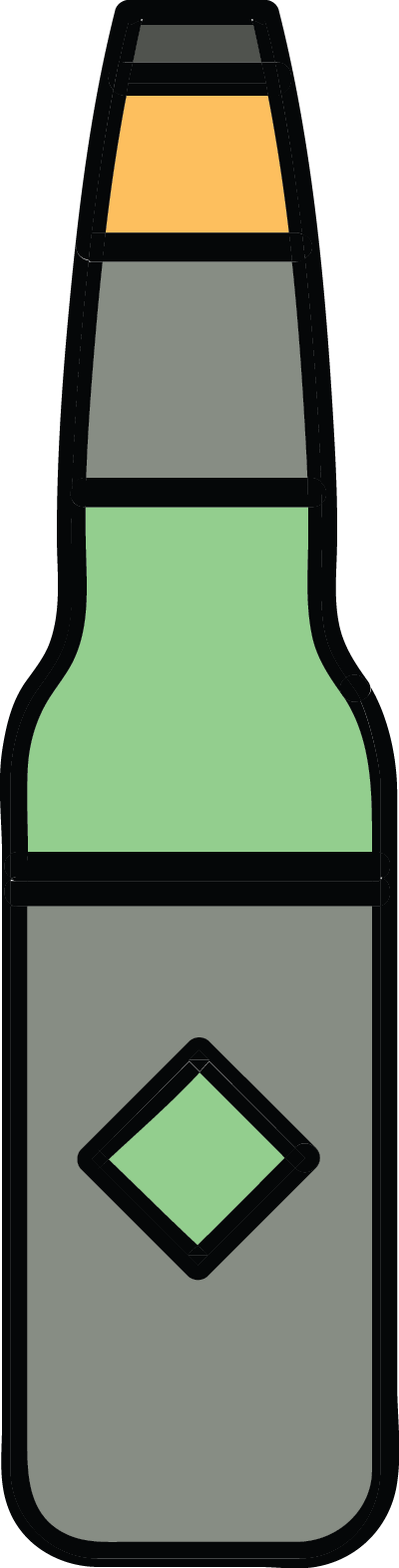 Clear Beer Clipart (400x1572), Png Download