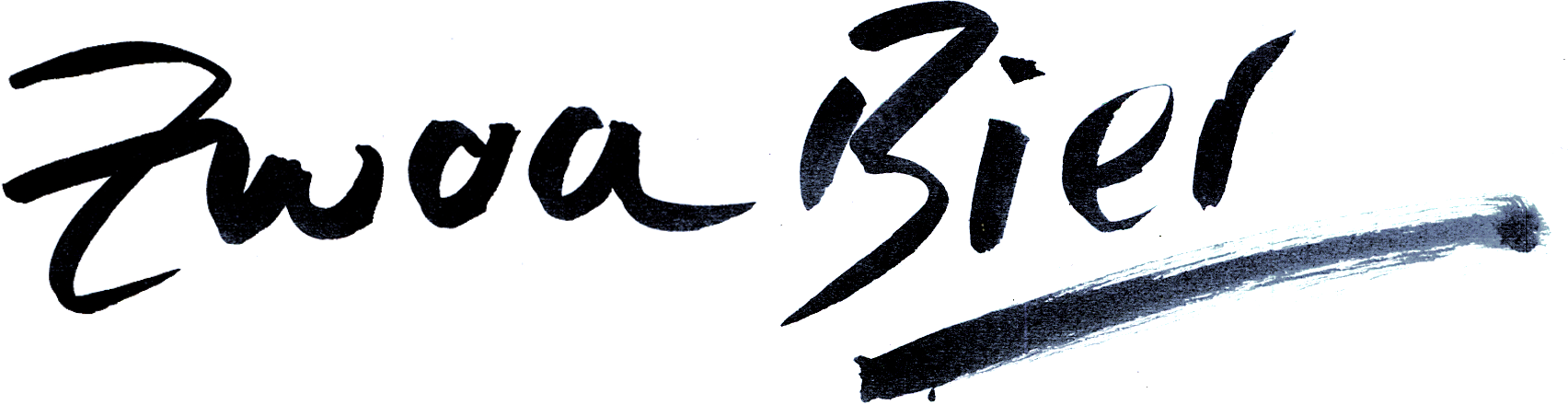 Zwoa Bier Clipart (1704x440), Png Download