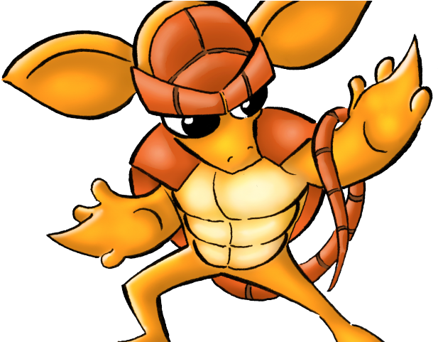 Armadillo Clipart Standing - Png Download (640x480), Png Download