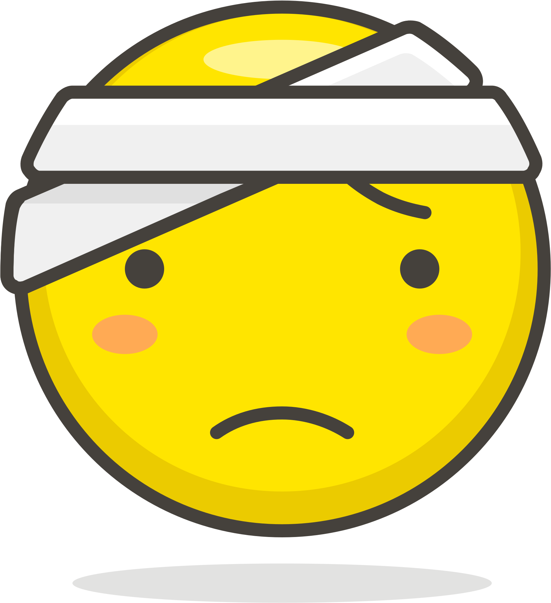 072 Face With Head Bandage Clipart (1024x1024), Png Download