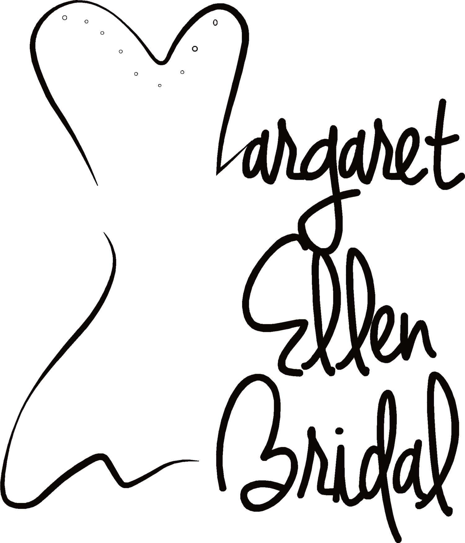 Margaret Ellen Bridal Clipart (1500x1751), Png Download