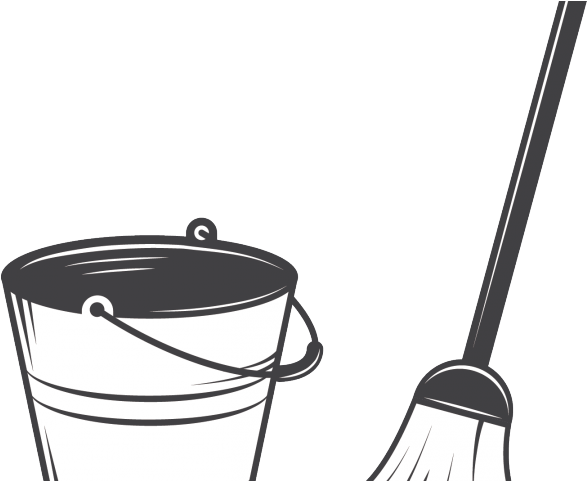 Bucket Clipart Broom - Png Download (640x480), Png Download