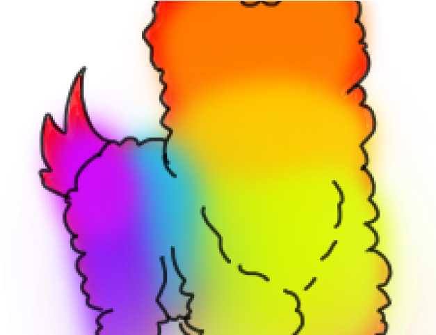 Llama Clipart Rainbow - Png Download (640x480), Png Download