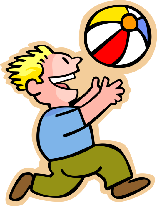 Beach Ball Clipart Person - Png Download (534x700), Png Download