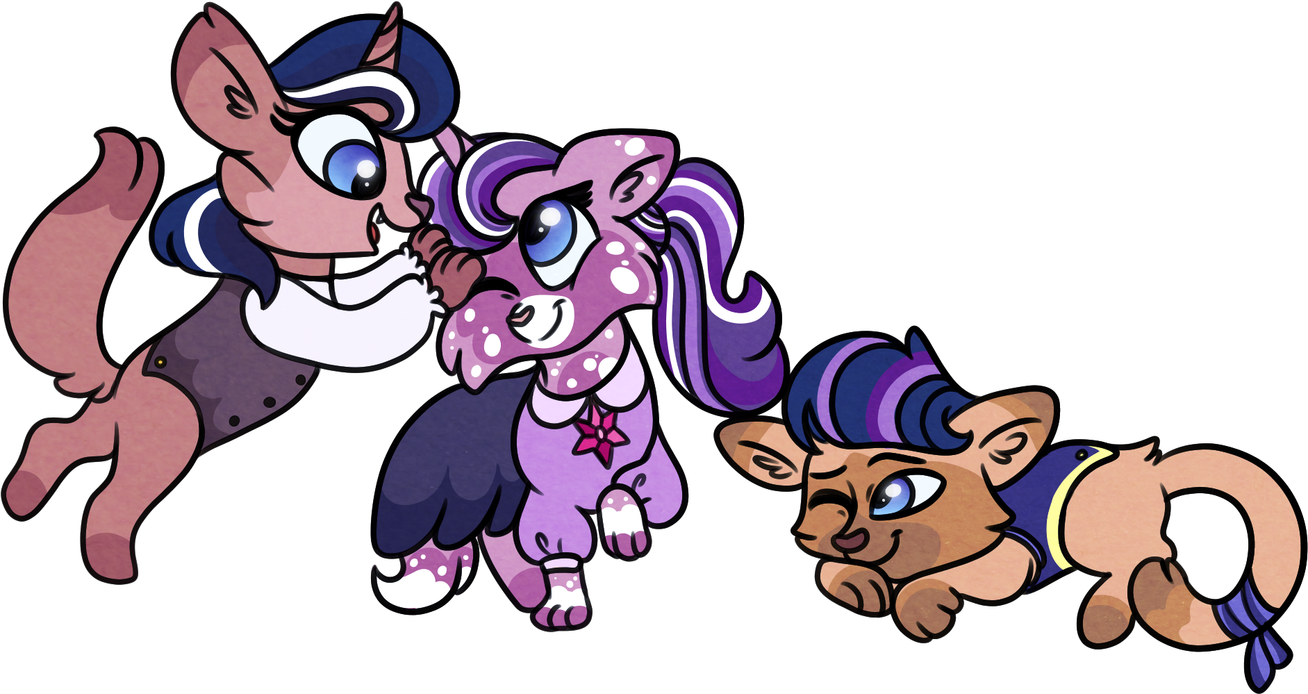 Artist Carouselunique Cat Pony Artistcarouselunique Clipart (2000x1200), Png Download