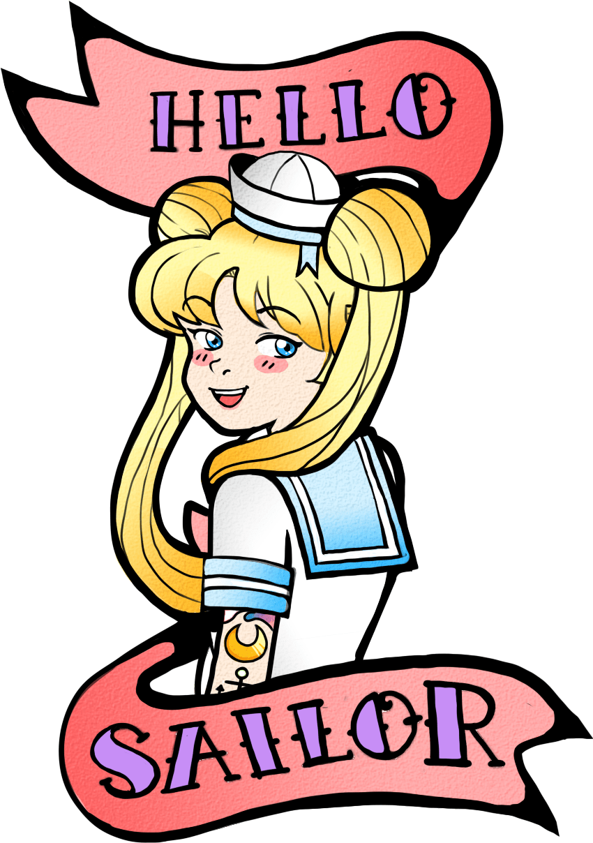 Transparent Sailor Tattoo , Png Download Clipart (850x1208), Png Download