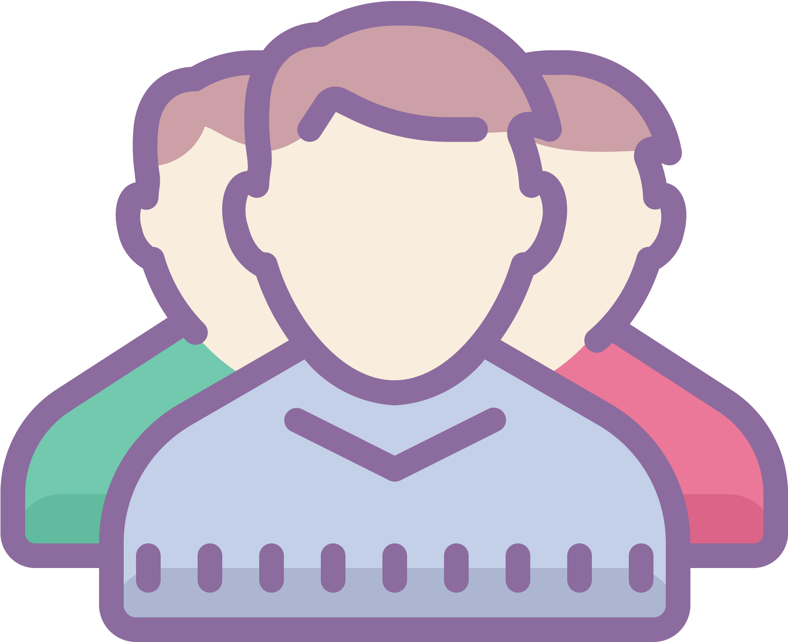 This Logo For "conference" Shows The Silhouette Outlines Clipart (1600x1600), Png Download