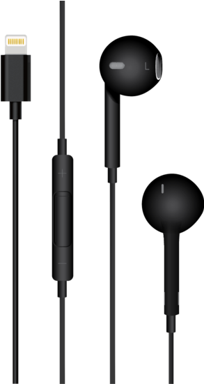 Mycandy In Ear Stereo Headphone With Lightning Connector Clipart (600x550), Png Download