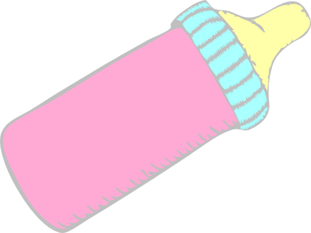 Bottle Clipart Baby Girl - Png Download (640x480), Png Download