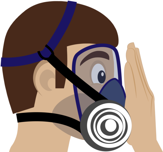 Placer Håndfladen På Udåndingsventilen For At Blokere Clipart (561x561), Png Download